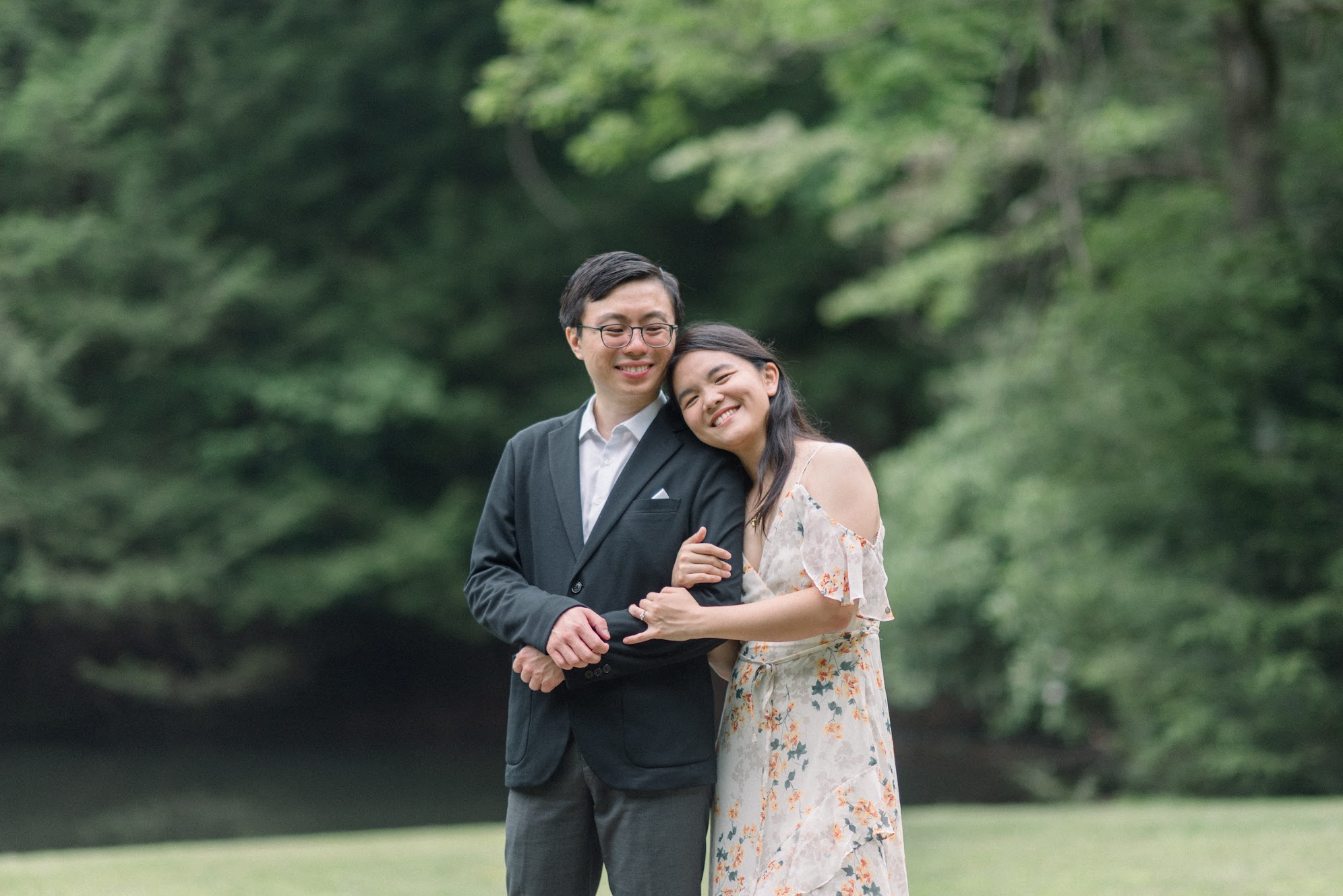 Immediately after the proposal. Jumonville Green Cathedral.